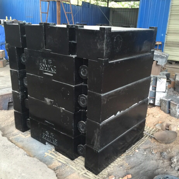 定制5000Kg鑄鐵砝碼配重塊